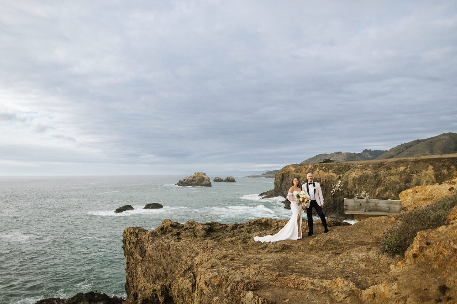 Mendocino Wedding on Ocean Bluff