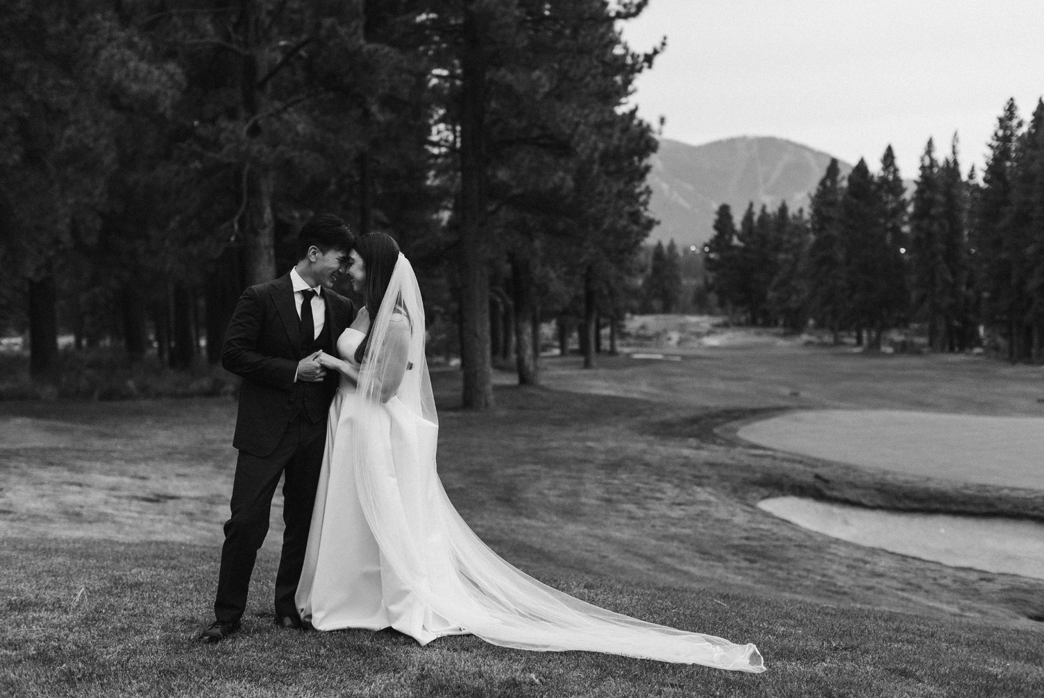 old greenwood truckee california wedding couple